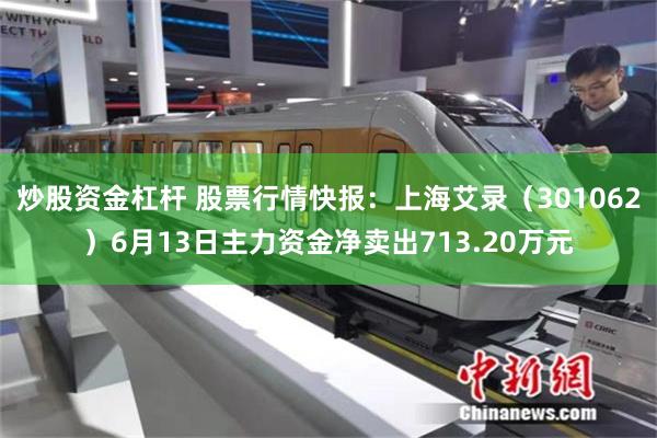 炒股资金杠杆 股票行情快报：上海艾录（301062）6月13日主力资金净卖出713.20万元