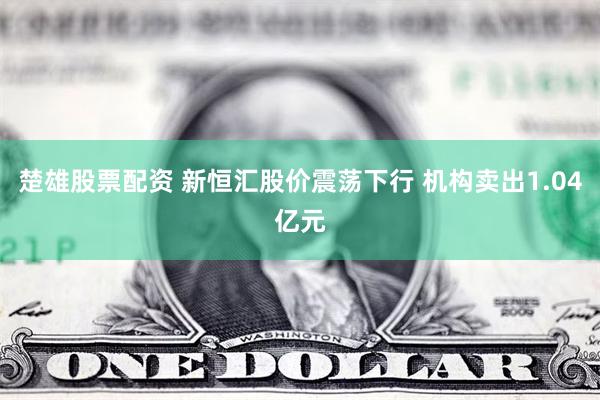 楚雄股票配资 新恒汇股价震荡下行 机构卖出1.04亿元